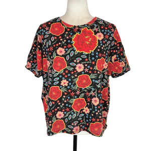 Zara multicolour floral t-shirt